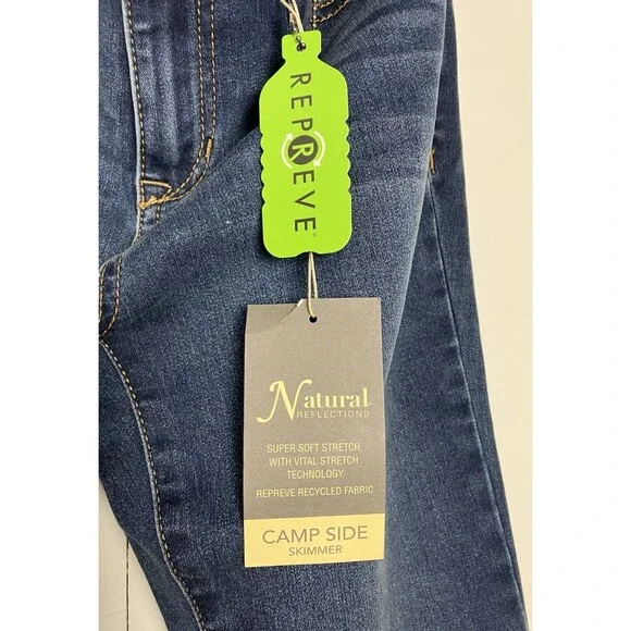Natural Reflections Capri Camp Side Skimmer Jeans Size 4 NWT - Picture 5 of 7